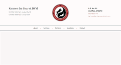 Desktop Screenshot of karmencouret-dvm.com