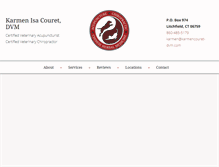 Tablet Screenshot of karmencouret-dvm.com